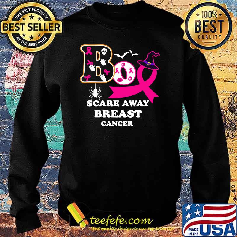 Boo Scare Away Breast Cancer Halloween Shirt Sweater Boo Scare Away Breast Cancer Halloween Shirt Sweater