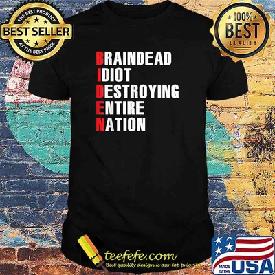 BrainDead Idiot Destroying Entire Nation T-Shirt