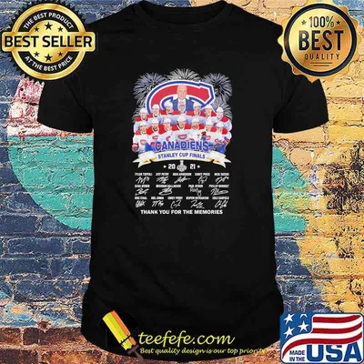Canadiens stanley cup finals thank you for the memories firework signature shirt