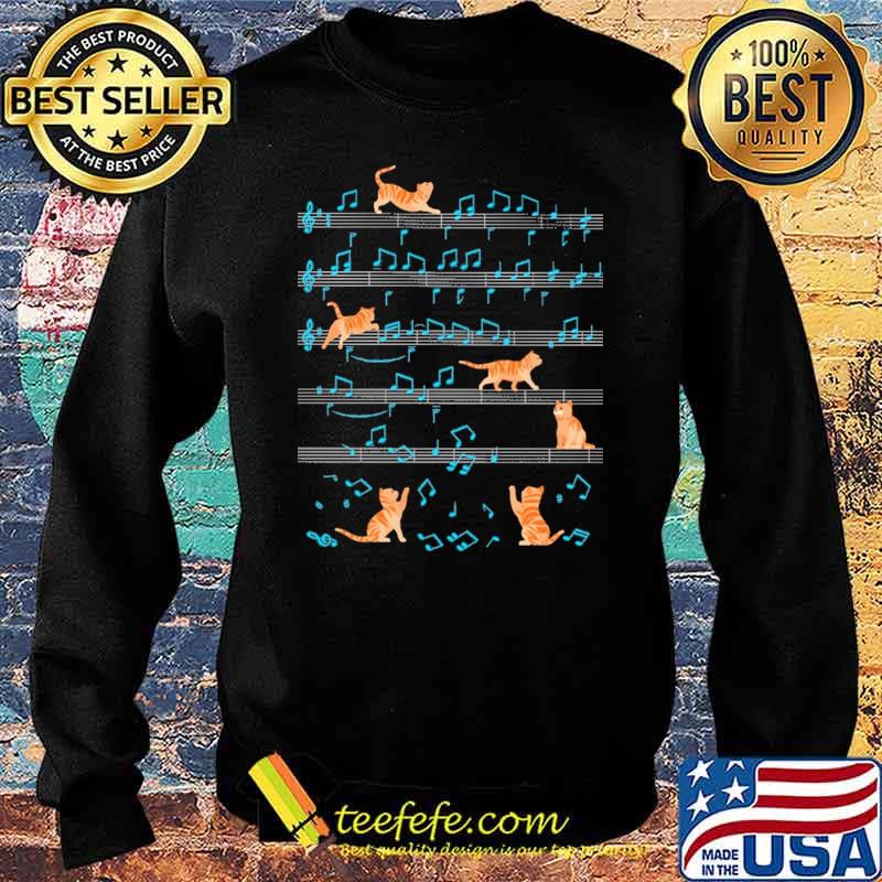 Cat Kitty Playing Music Shirt Sweater Cat Kitty Playing Music Shirt Sweater