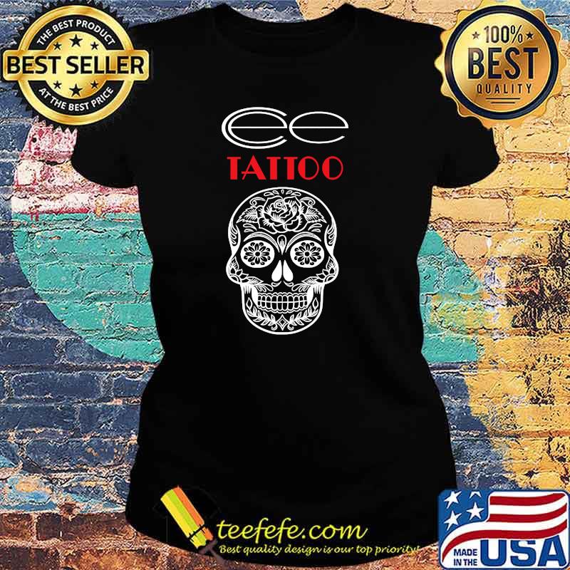 Cee Tattoo Candy skull T-Shirt Ladies tee Cee Tattoo Candy skull T-Shirt Ladies tee