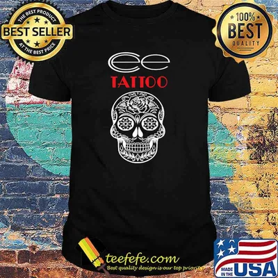 Cee Tattoo Candy skull T-Shirt