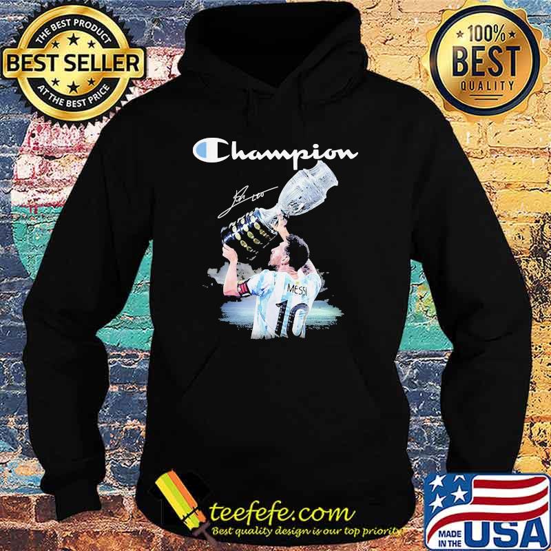 Champion Lionel Messi signature cups football Hoodie Champion Lionel Messi signature cups football Hoodie