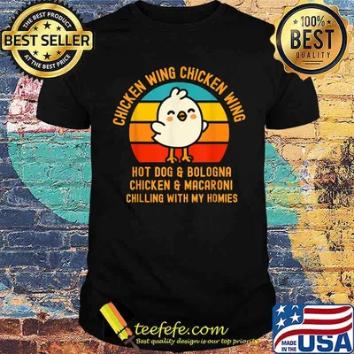 Chicken Wing Chicken Wing Hot Dog And Bologna Vintage T-Shirt