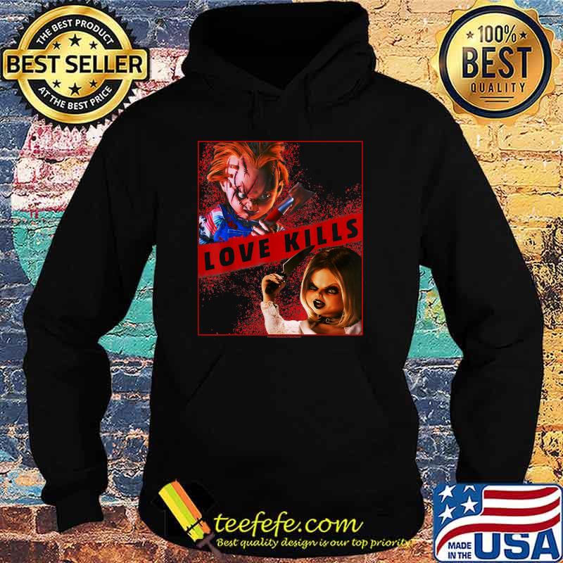 Child's Play Chucky And Tiffany Love Kills T-Shirt Hoodie Child's Play Chucky And Tiffany Love Kills T-Shirt Hoodie