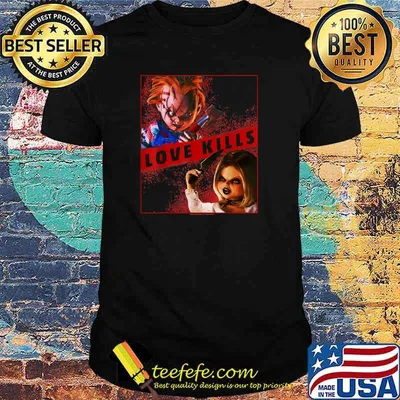 Child's Play Chucky And Tiffany Love Kills T-Shirt