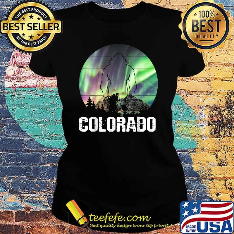 Colorado Bigfoot Hiking T-Shirt Ladies tee Colorado Bigfoot Hiking T-Shirt Ladies tee