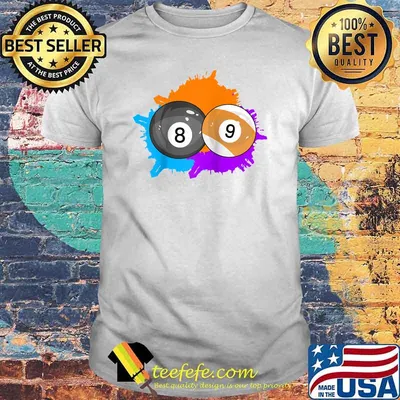Colorful billiard balls black balls Raglan T-Shirt