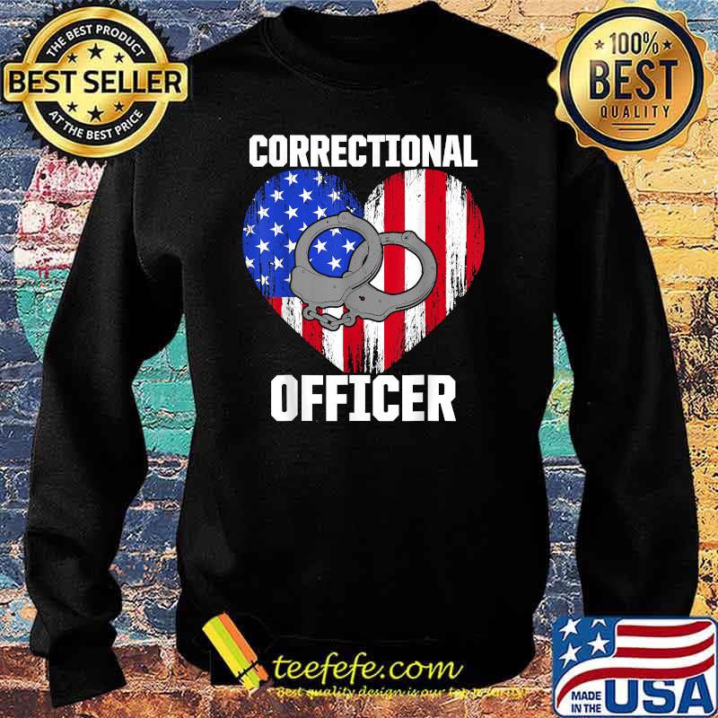 Correctional Officer Corrections American Flag T-Shirt Sweater Correctional Officer Corrections American Flag T-Shirt Sweater
