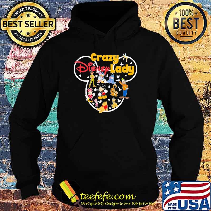 Crazy Lady Disney Mickey Shirt Hoodie Crazy Lady Disney Mickey Shirt Hoodie