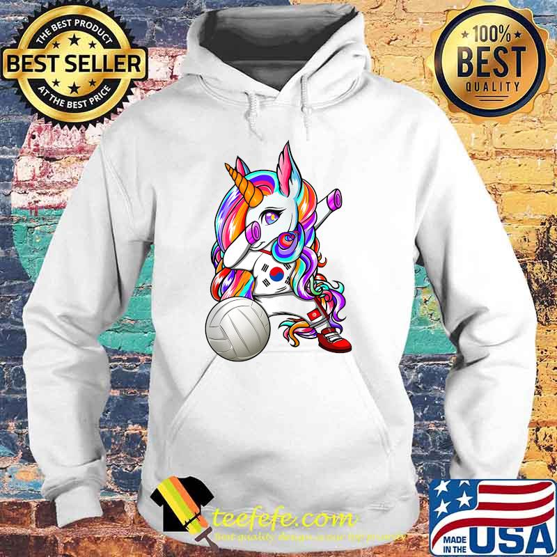 Dabbing Unicorn Proud South Korea Volleyball T-s Hoodie Dabbing Unicorn Proud South Korea Volleyball T-s Hoodie