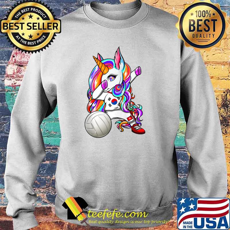 Dabbing Unicorn Proud South Korea Volleyball T-s Sweater Dabbing Unicorn Proud South Korea Volleyball T-s Sweater