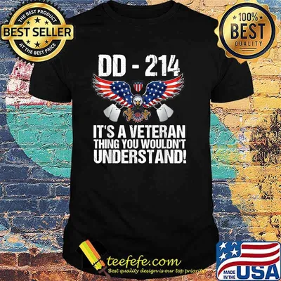 DD-214 It's A Veteran Thing You Wouldn't Understand Eagles American Flag T-Shirt