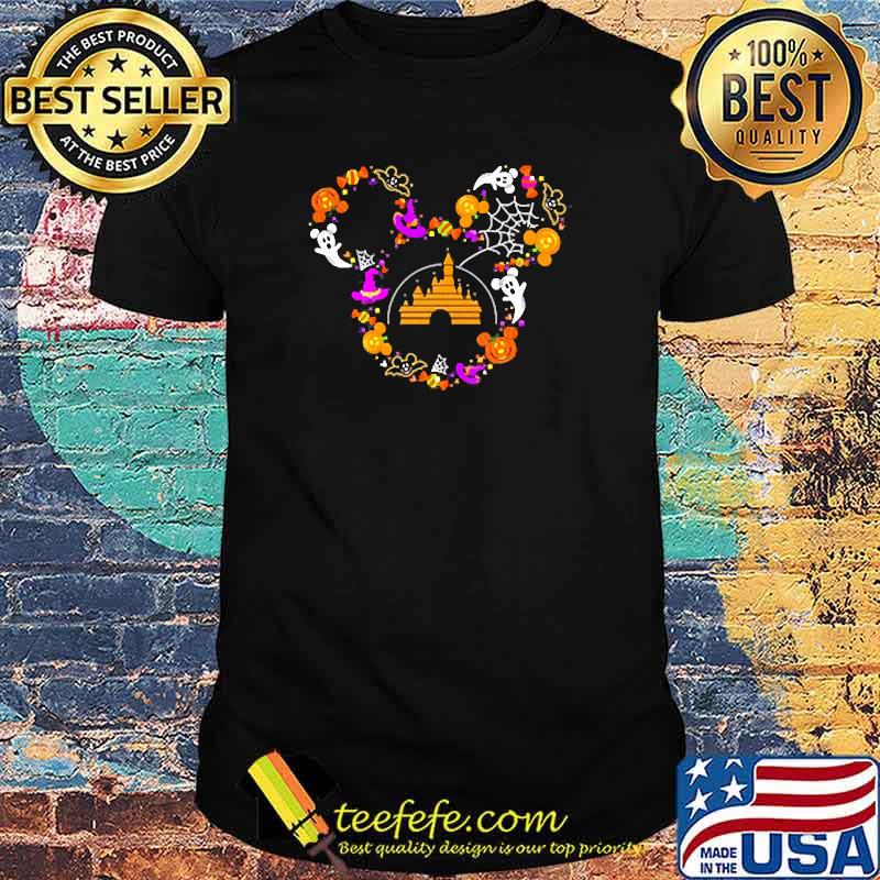 Disney pumpkin mickey witch ghost halloween shirt