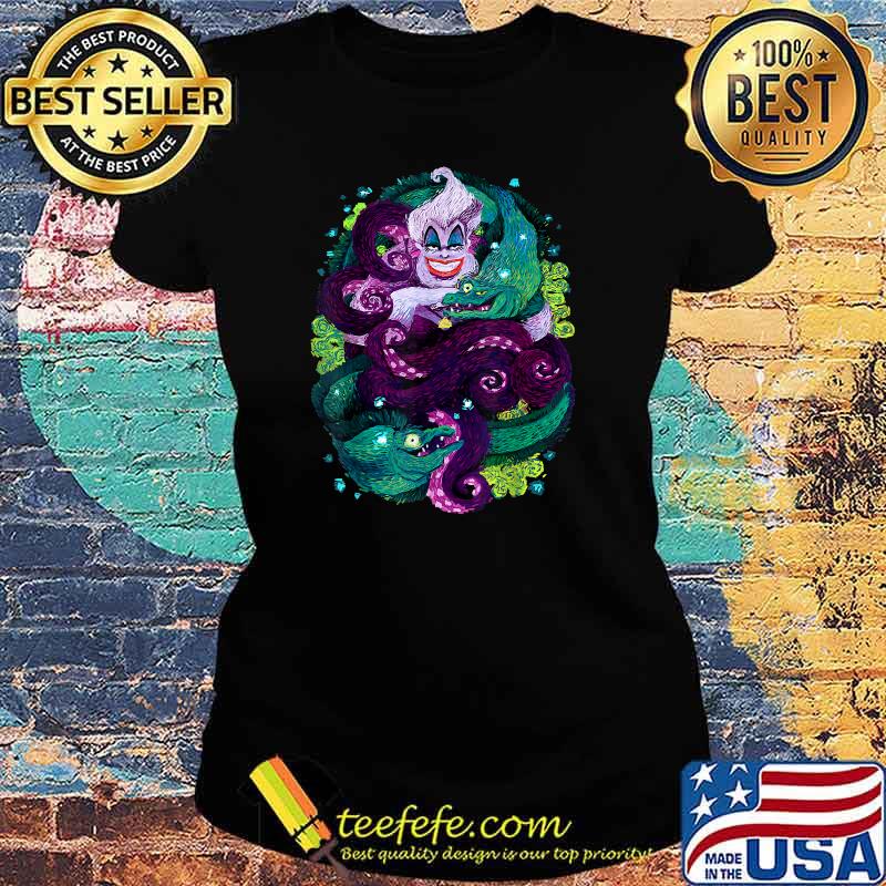 Disney The Little Mermaid Ursula Sea Witch Painting T-Shirt Ladies tee Disney The Little Mermaid Ursula Sea Witch Painting T-Shirt Ladies tee