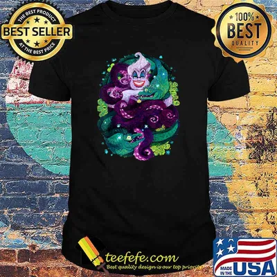 Disney The Little Mermaid Ursula Sea Witch Painting T-Shirt