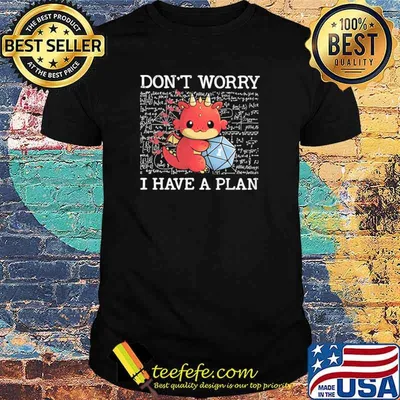 Don't Worry I Have A Plan Dragon Dice Shirt