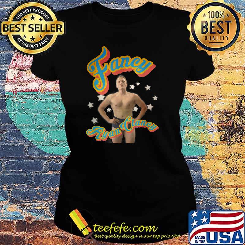 Fancy Ryan Clancy Wrestling Tan Stars T-Shirt Ladies tee Fancy Ryan Clancy Wrestling Tan Stars T-Shirt Ladies tee