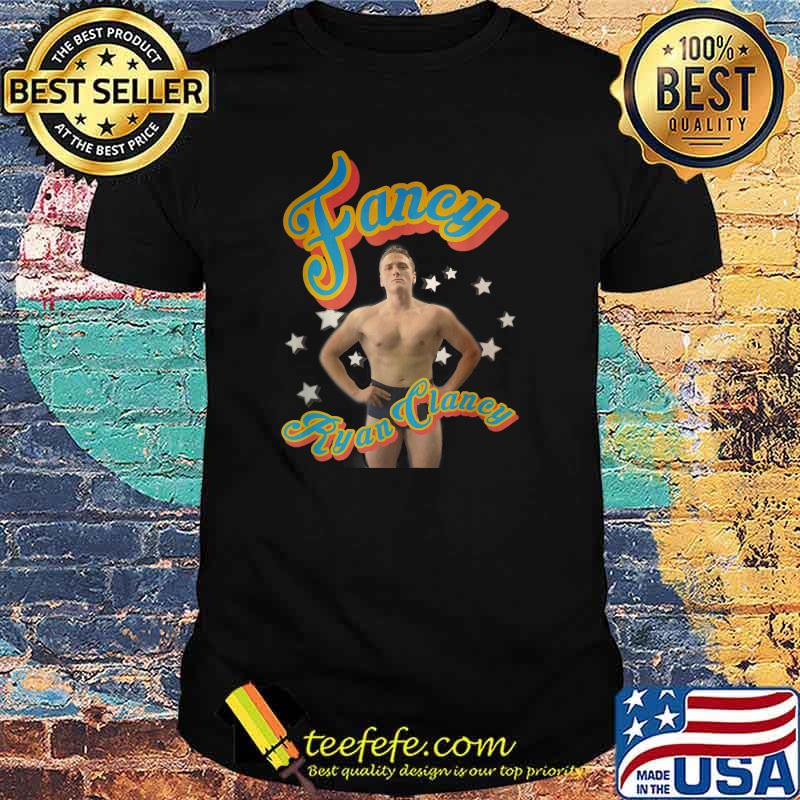 Fancy Ryan Clancy Wrestling Tan Stars T-Shirt