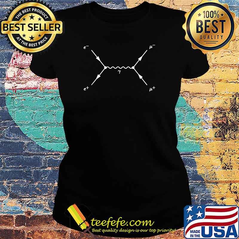 Feynman diagram electron positron annihilation T-Shirt Ladies tee Feynman diagram electron positron annihilation T-Shirt Ladies tee