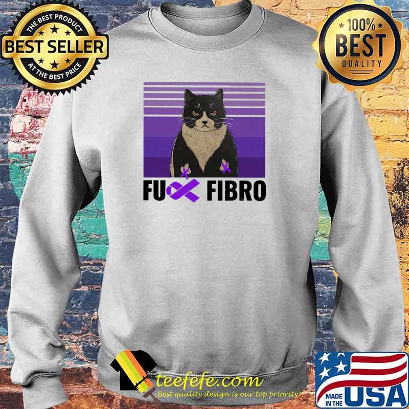 Fibromyalgia Awareness Cat Vintage Shirt Sweater Fibromyalgia Awareness Cat Vintage Shirt Sweater