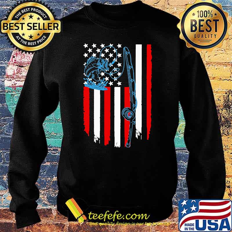 Fishing american flag Sweater Fishing american flag Sweater