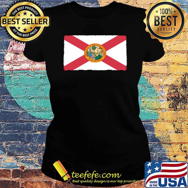 Florida Flag by Merch Creation Studio T-Shirt Ladies tee Florida Flag by Merch Creation Studio T-Shirt Ladies tee