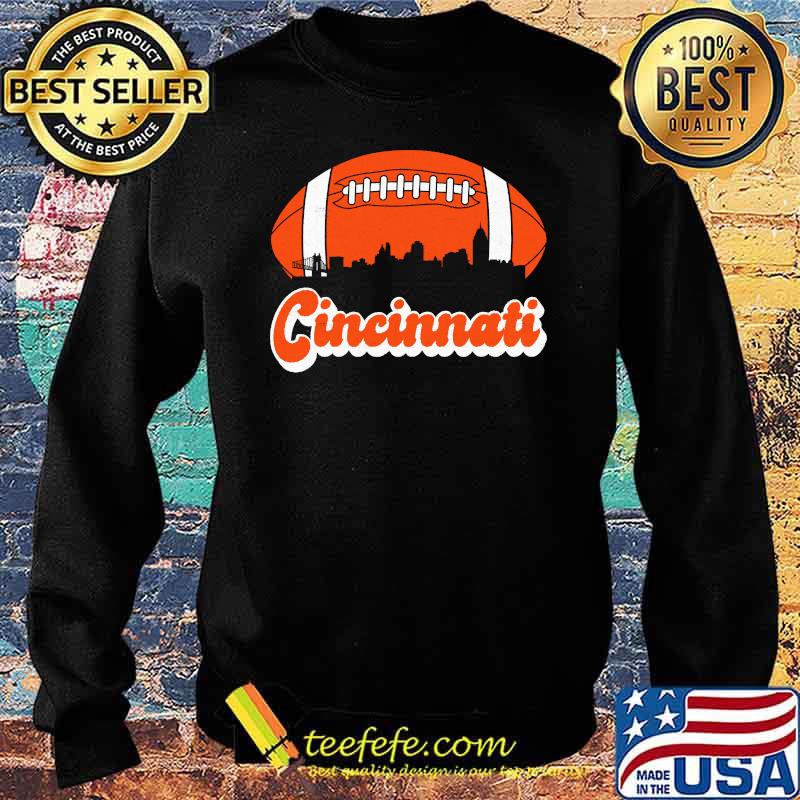 Football Cincinnati Sunset Retro T-Shirt Sweater Football Cincinnati Sunset Retro T-Shirt Sweater