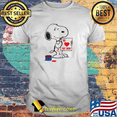 Funny hot Mom Snoopy Draw Shirt