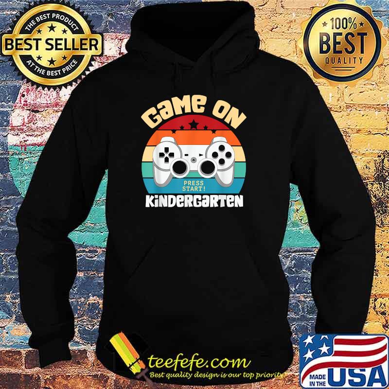 GAME ON Kindergarten Gamer Teacher Student Back to School Vintage T-Shirt Hoodie GAME ON Kindergarten Gamer Teacher Student Back to School Vintage T-Shirt Hoodie