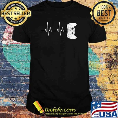 Gamer Heartbeat Game Lover T-Shirt