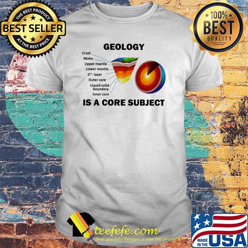 Geology Is A Core Subject Shirt