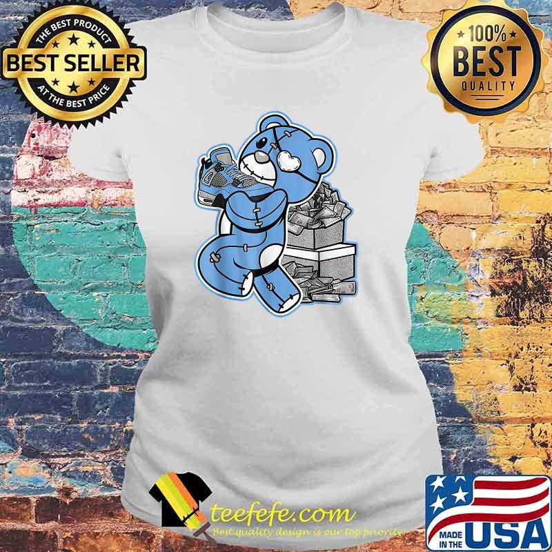 Graphic Tee Match Jordan 4 University Blue T-Shirt Laides tee Graphic Tee Match Jordan 4 University Blue T-Shirt Laides tee