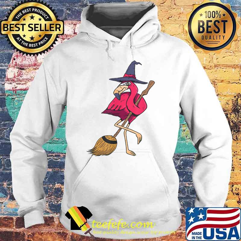 Halloween Flamingo Witch Scary Party Broom T-Shirt Hoodie Halloween Flamingo Witch Scary Party Broom T-Shirt Hoodie