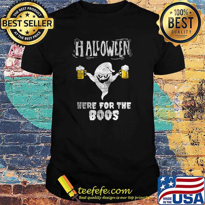 Halloween in August Partying Ghost I'm here for the BOOS T-Shirt
