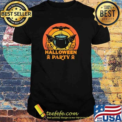 Halloween party pumpkin bat vintage shirt
