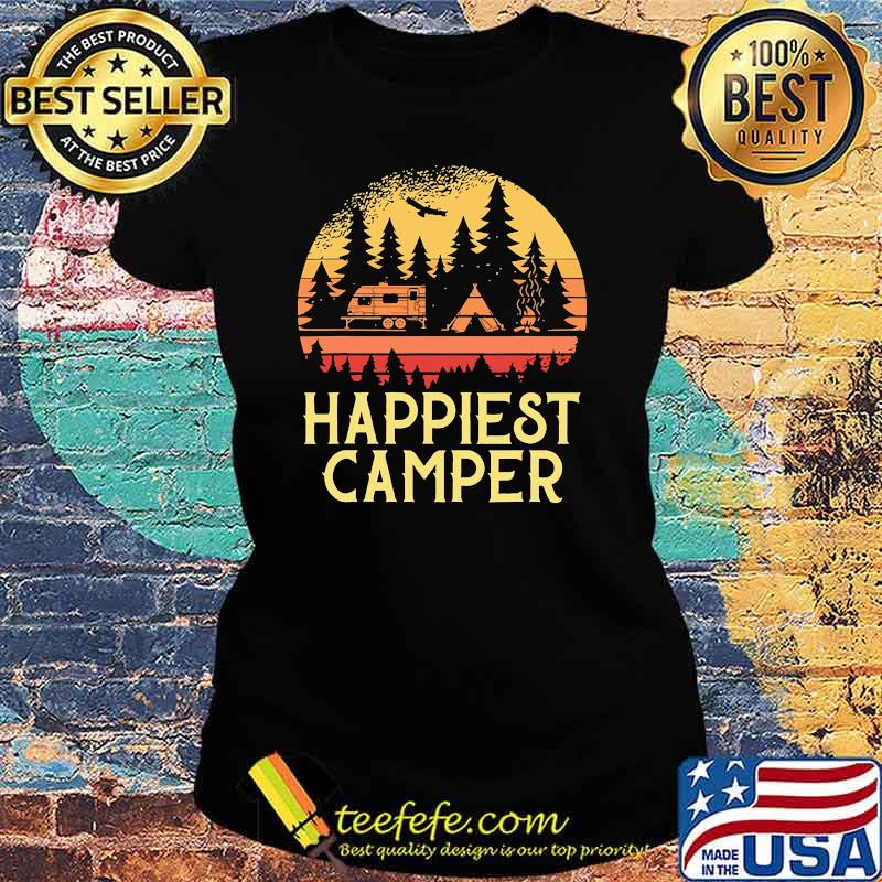 Happiest camper vintage s Ladies tee Happiest camper vintage s Ladies tee