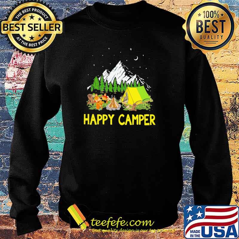 Happy Camper Camping Shirt Sweater Happy Camper Camping Shirt Sweater