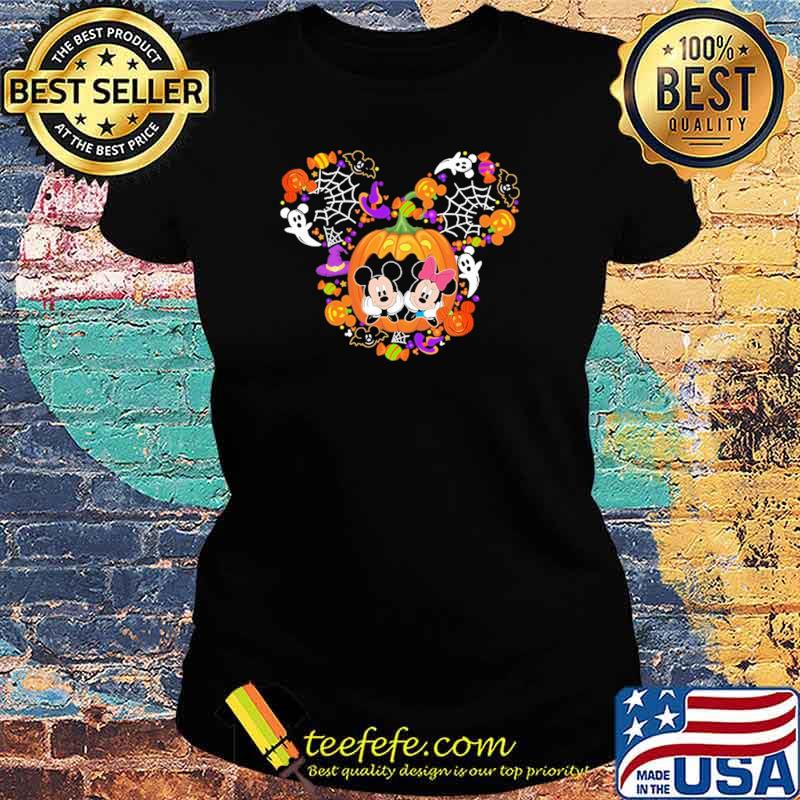 Holloween Mickey Pumkin Shirt Ladies tee Holloween Mickey Pumkin Shirt Ladies tee