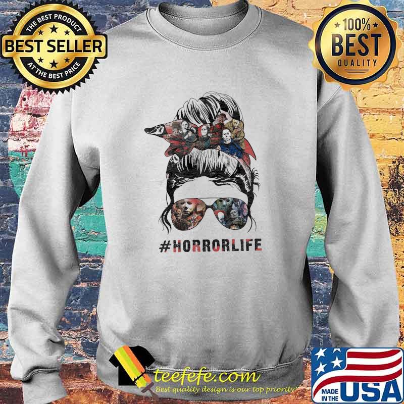 Horror Life Messy Bun Shirt Sweater Horror Life Messy Bun Shirt Sweater