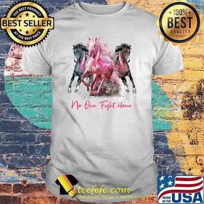 Horse With Breast Cancer Awareness T-Shirt