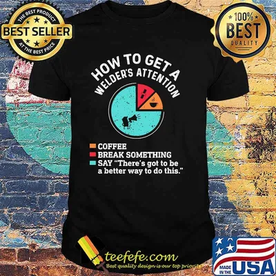 How to get a welders attention coffee break something shirt