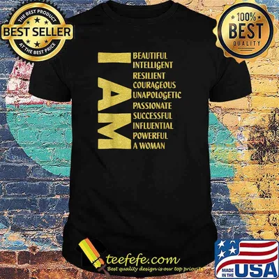 I Am Beautiful Intelligent Resilient Courageous T-Shirt