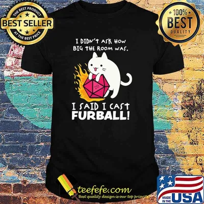 I Didn't Ask How Big The Room Was I Said I Cast Furball Shirt