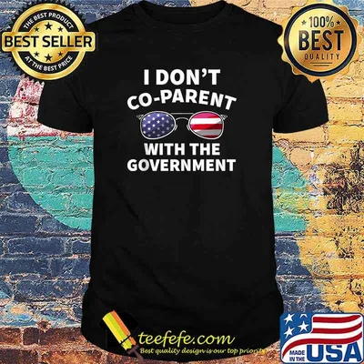 I Don’t Coparent With The Government American Flag T-Shirt