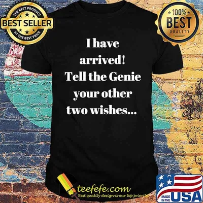 I Have Arived Tell The Genie Your Other Two Wishes T-Shirt