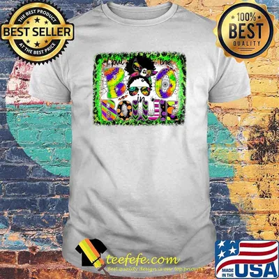 I Put The Boo In The Bookie Messy Bun Girls Halloween T-Shirt