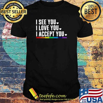 I See You I Love You I Accept You For LGBT T-Shirt