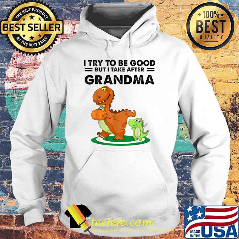 I Try To Be Good But I Take After My Grandma Dinosaur T-Shirt Hoodie I Try To Be Good But I Take After My Grandma Dinosaur T-Shirt Hoodie