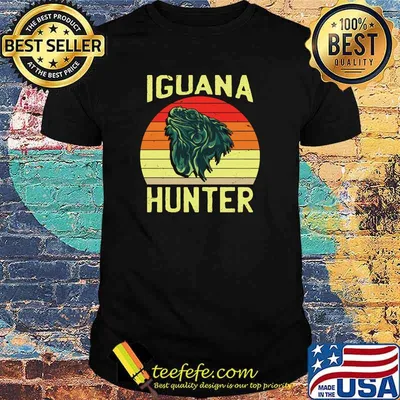 Iguana hunter for boys Iguanas Iguana Lizard vintage T-Shirt
